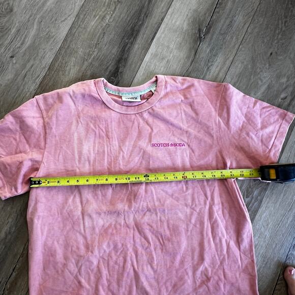 SCOTCH & SODA Men's Pink T-Shirt Size L - Picture 5 of 9